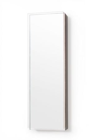 Oak Vertical Bathroom Cabinet with Mirror | Wireworks 800 Zone | Oroa.com