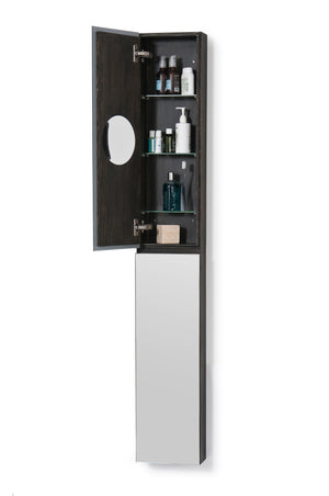 Oak Bathroom Cabinet with Mirror | Wireworks 1622 Zone | Oroa.com