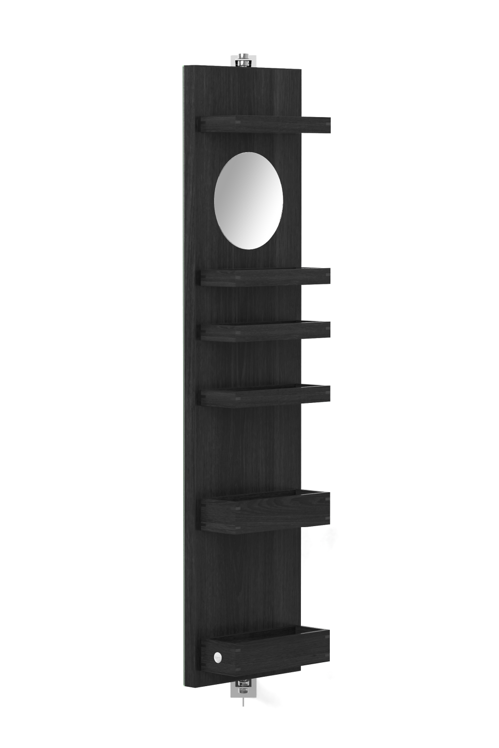 Rotating Oak Bathroom Cabinet with Mirror | Wireworks Revolve 1140 Cosmos | Oroa.com