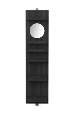 Rotating Oak Bathroom Cabinet with Mirror | Wireworks Revolve 1140 Cosmos | Oroa.com