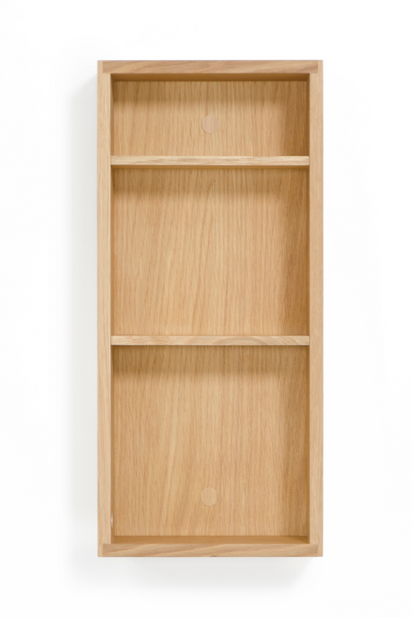 Oak Wall Mounted Bathroom Shelf | Wireworks Slimline 550 | Oroa.com