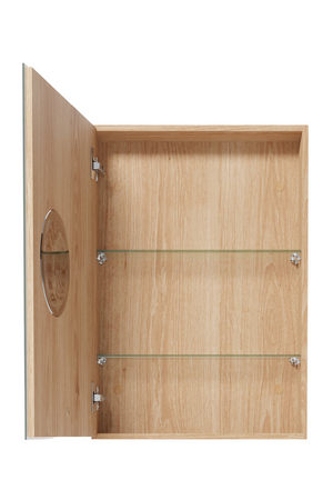 Wooden Bathroom Mirror Cabinet | Wireworks Magnifier | Oroa.com