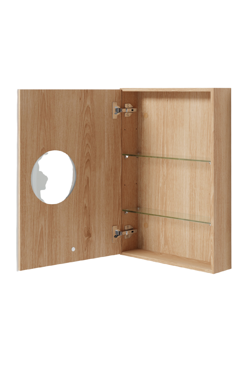 Wooden Bathroom Mirror Cabinet | Wireworks Magnifier | Oroa.com