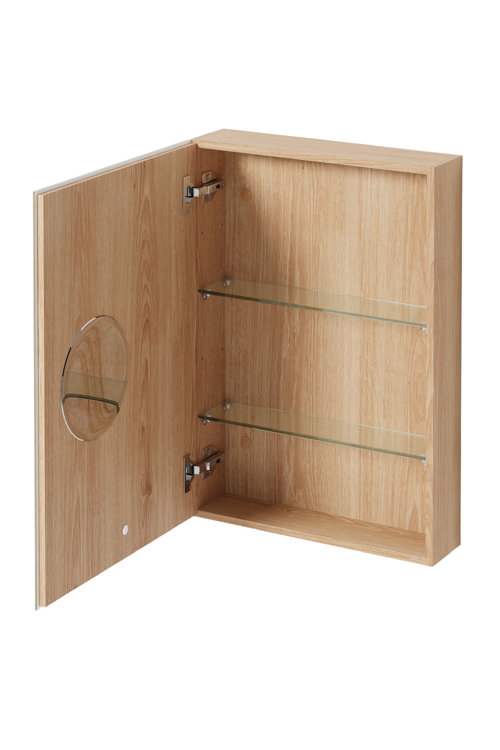 Wooden Bathroom Mirror Cabinet | Wireworks Magnifier | Oroa.com