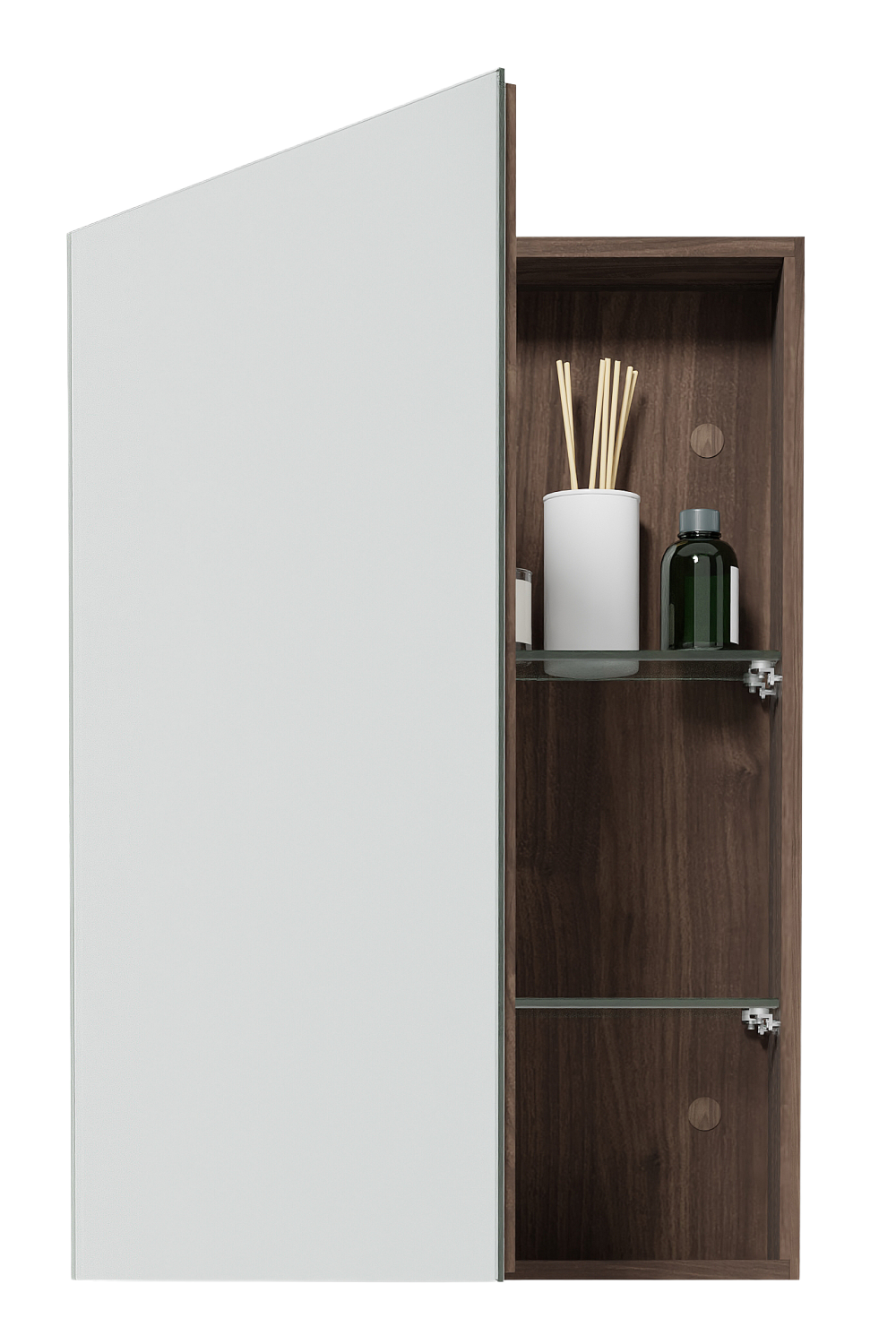 Wooden Bathroom Mirror Cabinet | Wireworks Magnifier | Oroa.com