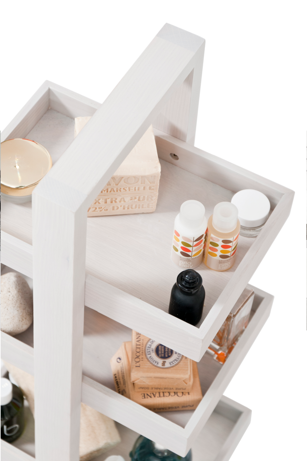 Oak 4 Tray Portable Storage Caddy | Wireworks Quattro | Oroa.com