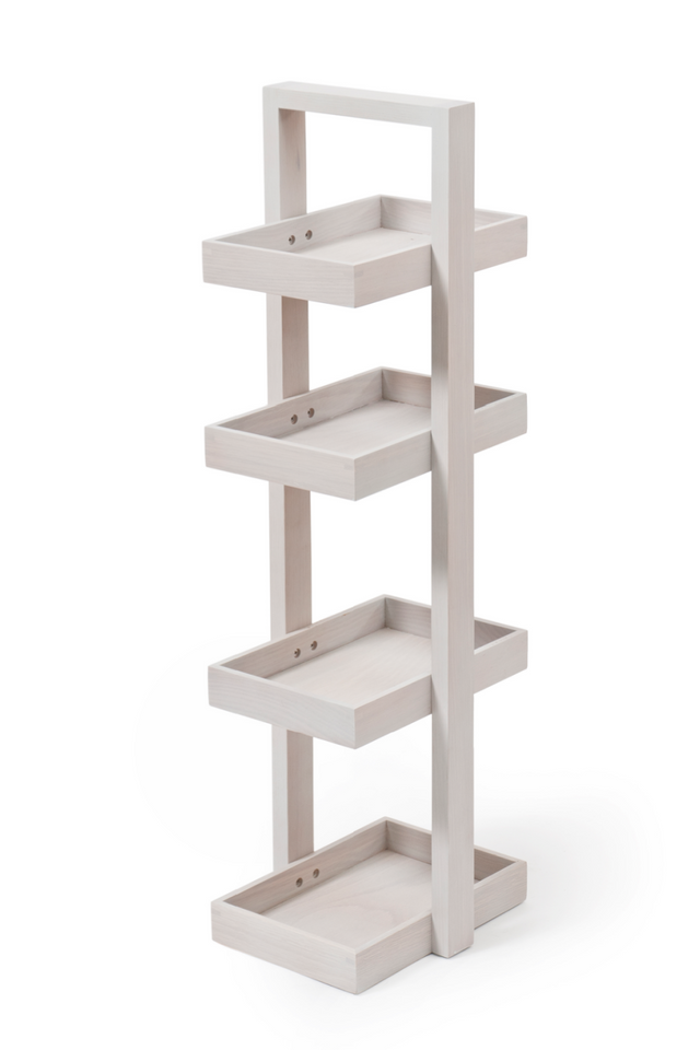 Oak 4 Tray Portable Storage Caddy | Wireworks Quattro | Oroa.com