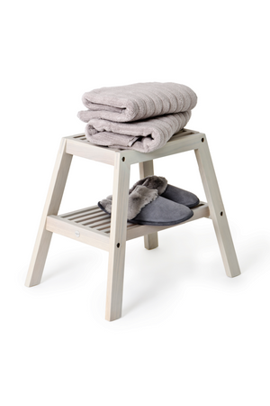 2-Level Oak Step Stool | Wireworks Slatted | Oroa.com