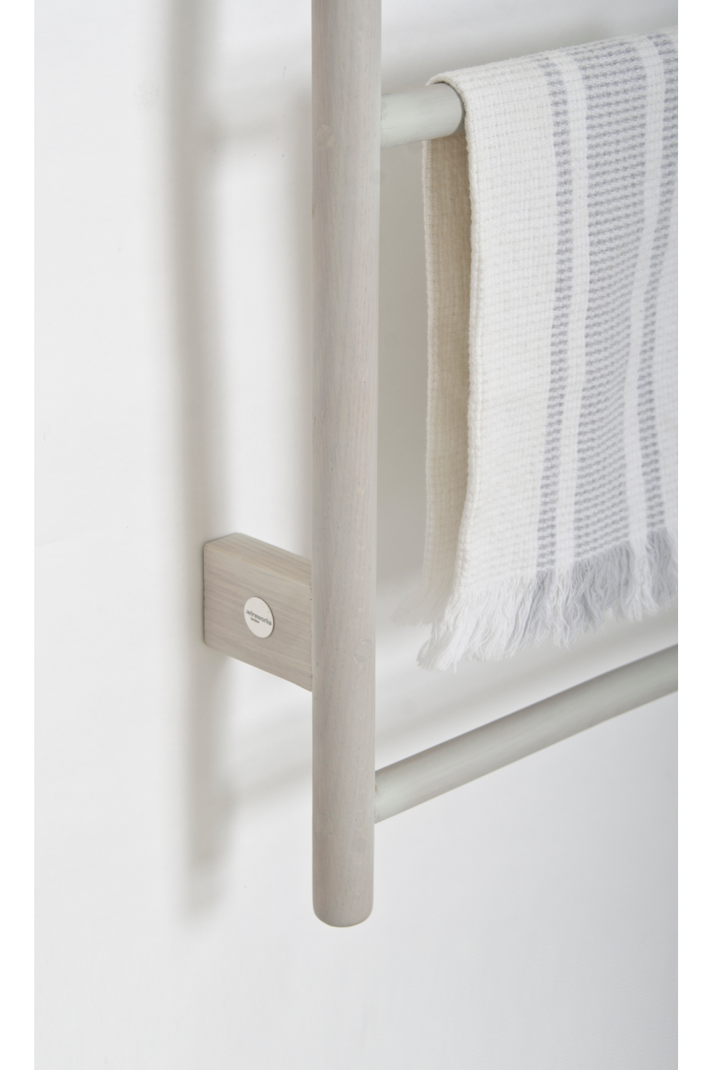 5-Bar Oak Wall Mounted Towel Rail | Wireworks Wallbar | Oroa.com