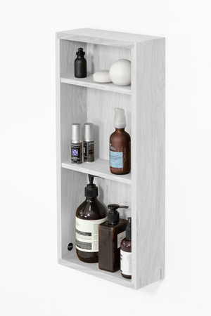 Oak Wall Mounted Bathroom Shelf | Wireworks Slimline 550 | Oroa.com