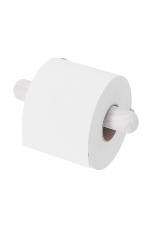 White Wooden Toilet Roll Holder | Wireworks Yoku | Oroa.com
