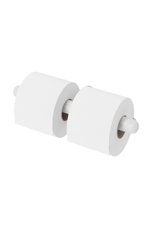 White Wooden Toilet Roll Holder | Wireworks Yoku | Oroa.com