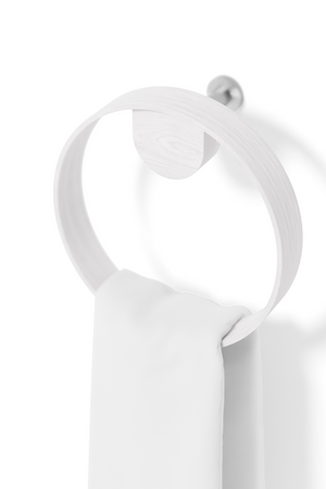 Wooden Ring Towel Holder | Wireworks Yoku | Oroa.com