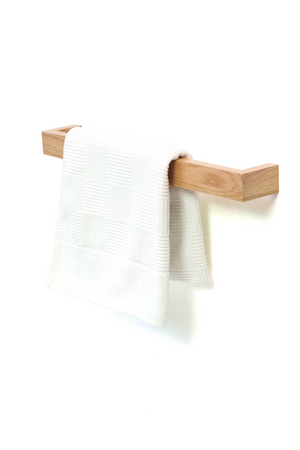 Oak Bathroom Towel Bar - 23” | Wireworks | Oroa.com
