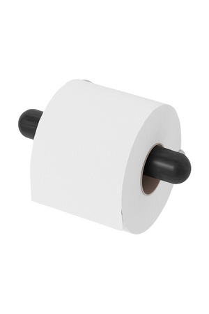 Black Wooden Toilet Roll Holder | Wireworks Yoku | Oroa.com