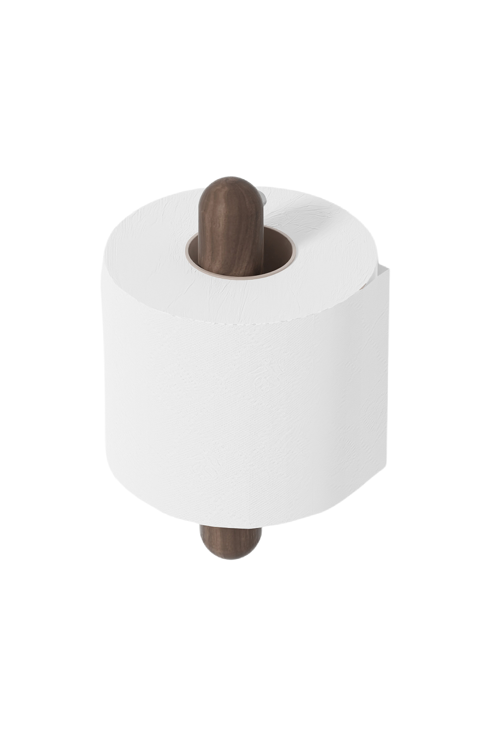 Walnut Toilet Roll Holder | Wireworks Yoku | Oroa.com