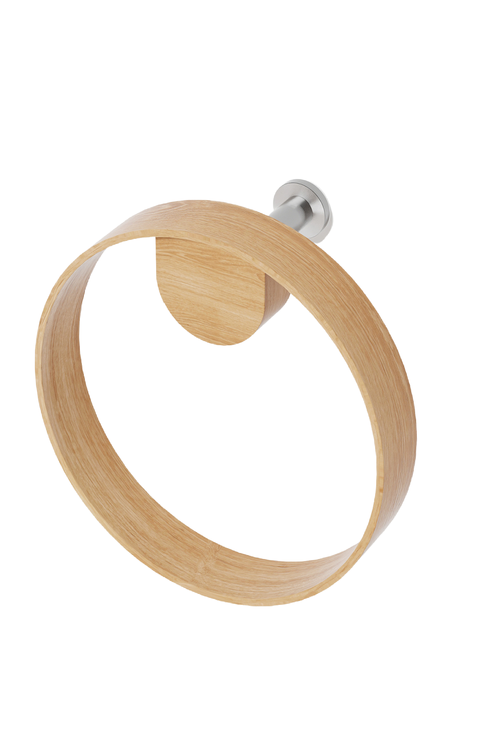 Wooden Ring Towel Holder | Wireworks Yoku | Oroa.com
