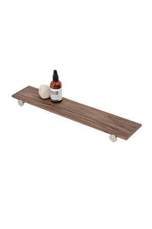 Rectangular Wooden Bathroom Shelf | Wireworks Yoku | Oroa.com