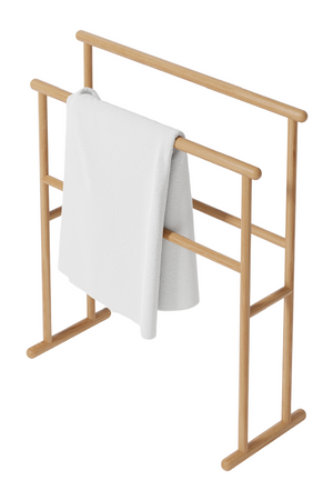 Wooden Freestanding Towel Rail | Wireworks Yoku | Oroa.com