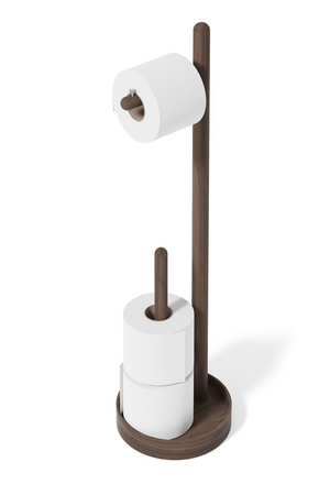 Wooden Minimalist Roll Holder | Wireworks Yoku | Oroa.com