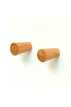 Bamboo Wall Mounter Hooks - 2 | Wireworks | Oroa.com