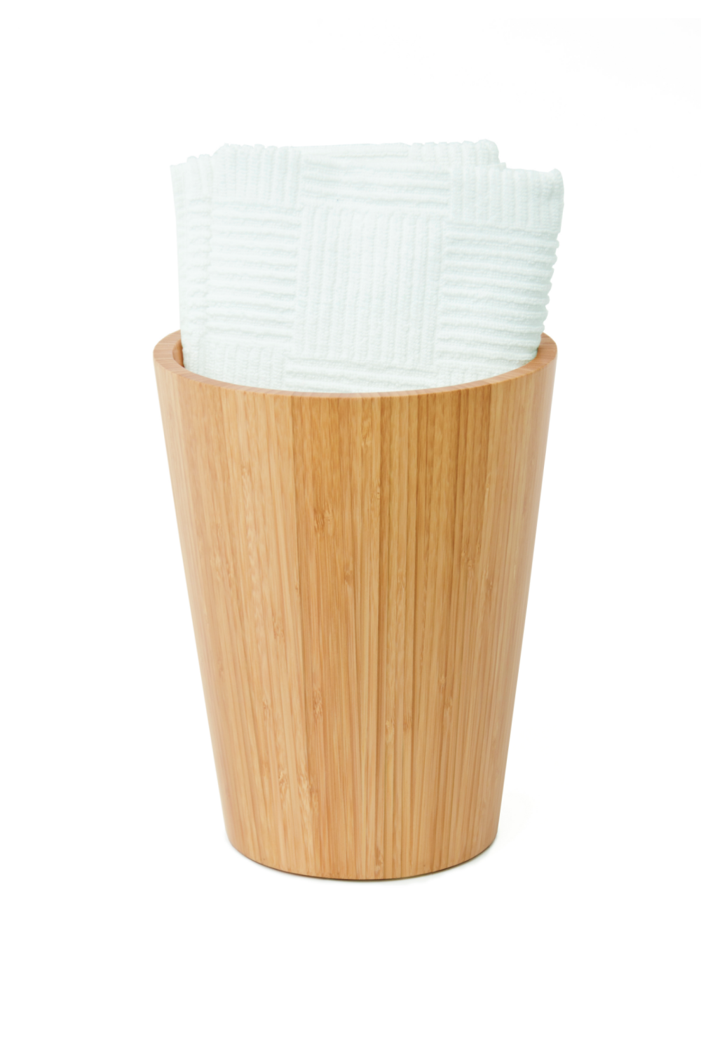 Bamboo Round Bathroom Bin | Wireworks Arena | Oroa.com