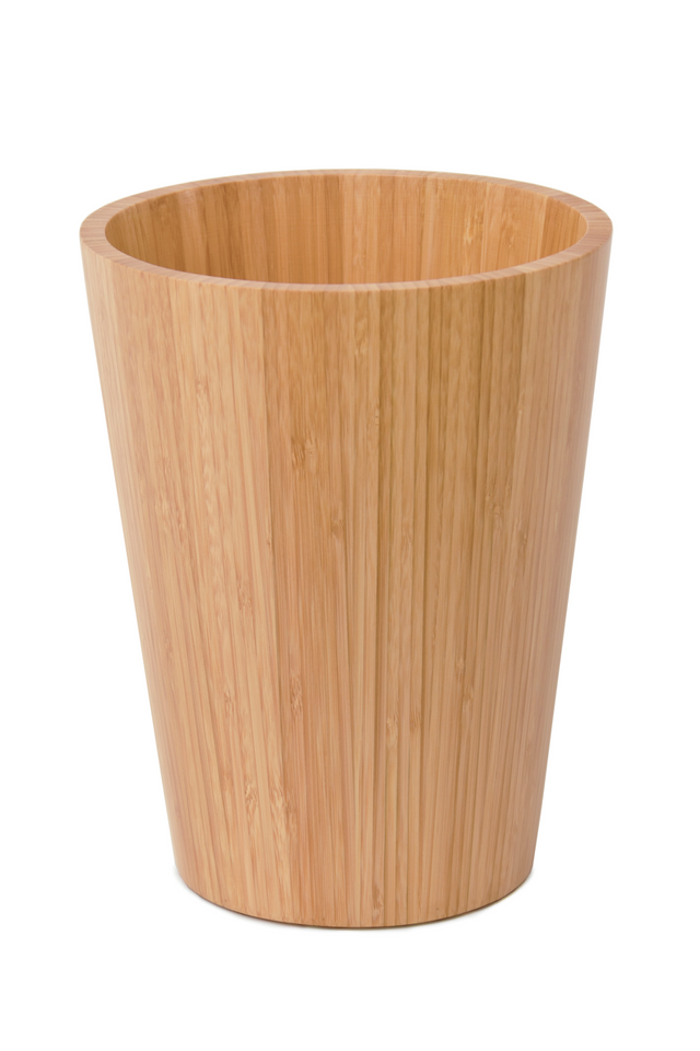 Bamboo Round Bathroom Bin | Wireworks Arena | Oroa.com