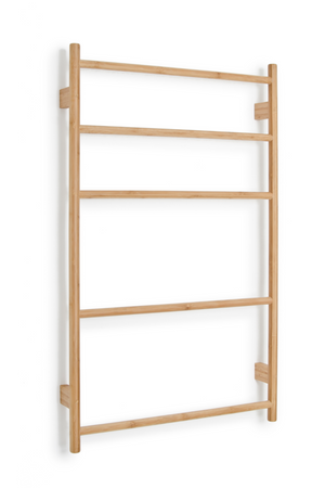 5-Bar Bamboo Wall Mounted Towel Rail | Wireworks Wallbar | Oroa.com