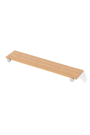 Rectangular Wooden Bathroom Shelf | Wireworks Yoku | Oroa.com