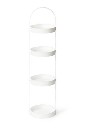 Beech Wood 4 Tray Round Storage Caddy | Wireworks Mezza | Oroa.com