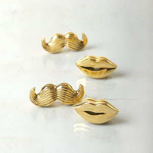 Gold Place Card Holder Set (4) | Jonathan Adler Mr. & Mrs. Muse | Oroa.com