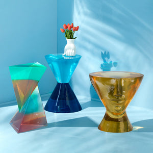 Orange Acrylic Accent Table | Jonathan Adler Giuliette | Oroa.com