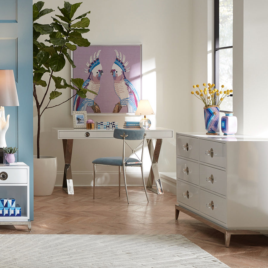 Cross Detail Dining Chair | Jonathan Adler Rider | Oroa.com