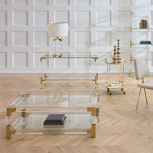 Clear Acrylic Framed Console | Jonathan Adler Jacques | Oroa.com