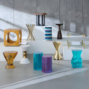 Stacked Marbleized Ring Accent Table | Jonathan Adler Mustique | Oroa.com