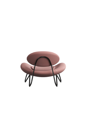 Pink Modern Lounge Chair | WOUD Meadow | OROA.com