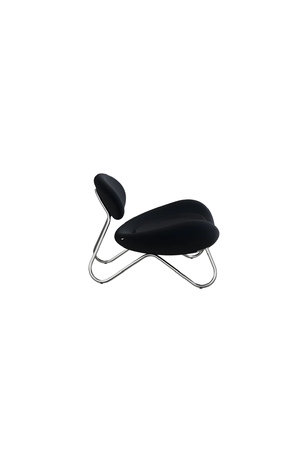Black Contemporary Lounge Chair | WOUD Meadow | OROA.com