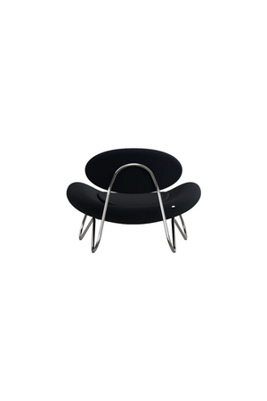 Black Contemporary Lounge Chair | WOUD Meadow | OROA.com