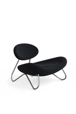 Black Contemporary Lounge Chair | WOUD Meadow | OROA.com