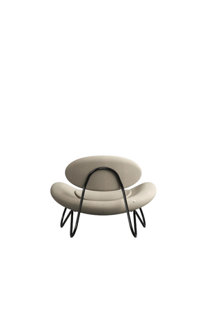 Off-White Modern Lounge Chair | WOUD Meadow | OROA.com