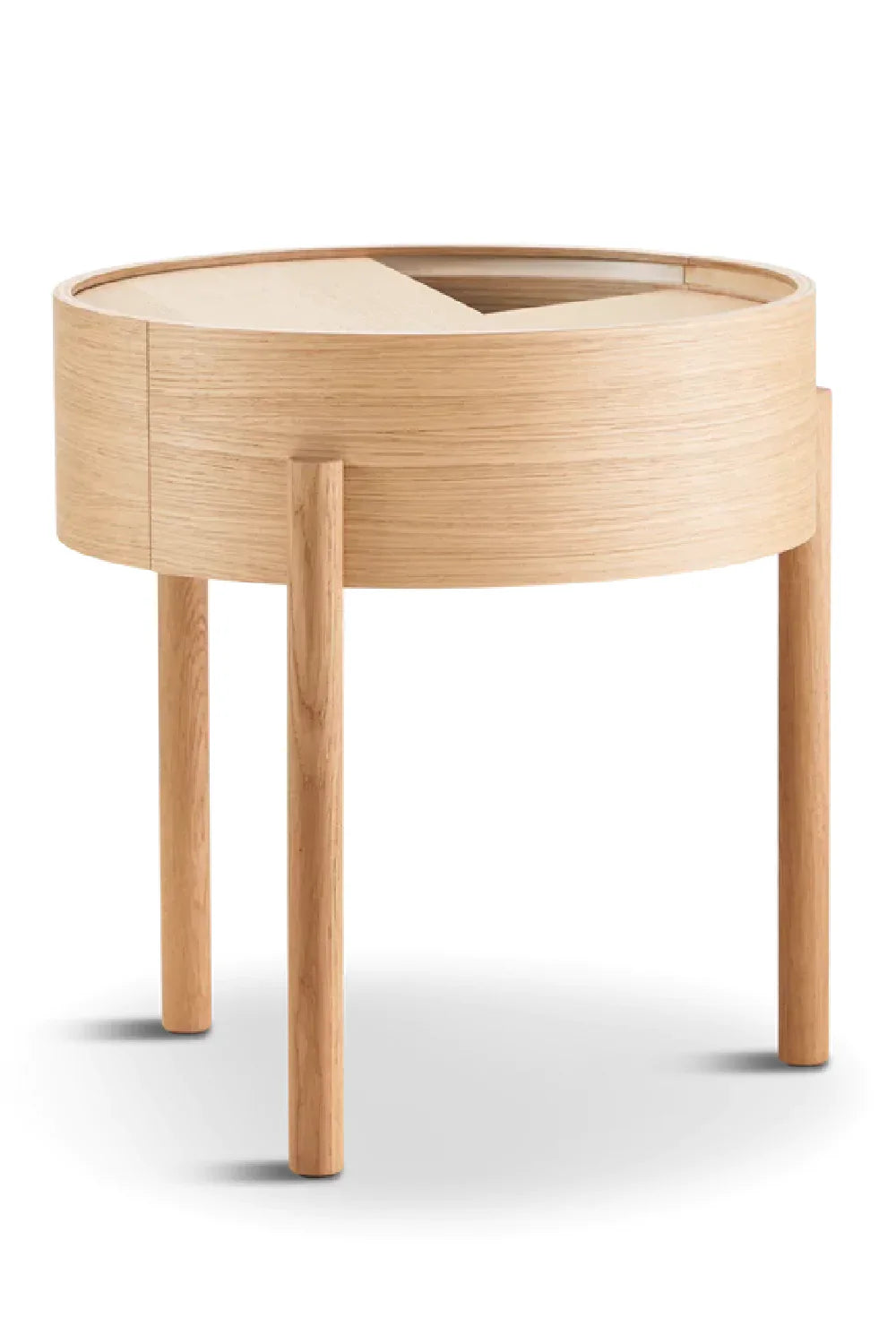 Contemporary Round Side Table | WOUD Arc | OROA.com