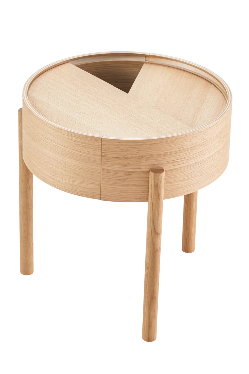 Contemporary Round Side Table | WOUD Arc | OROA.com