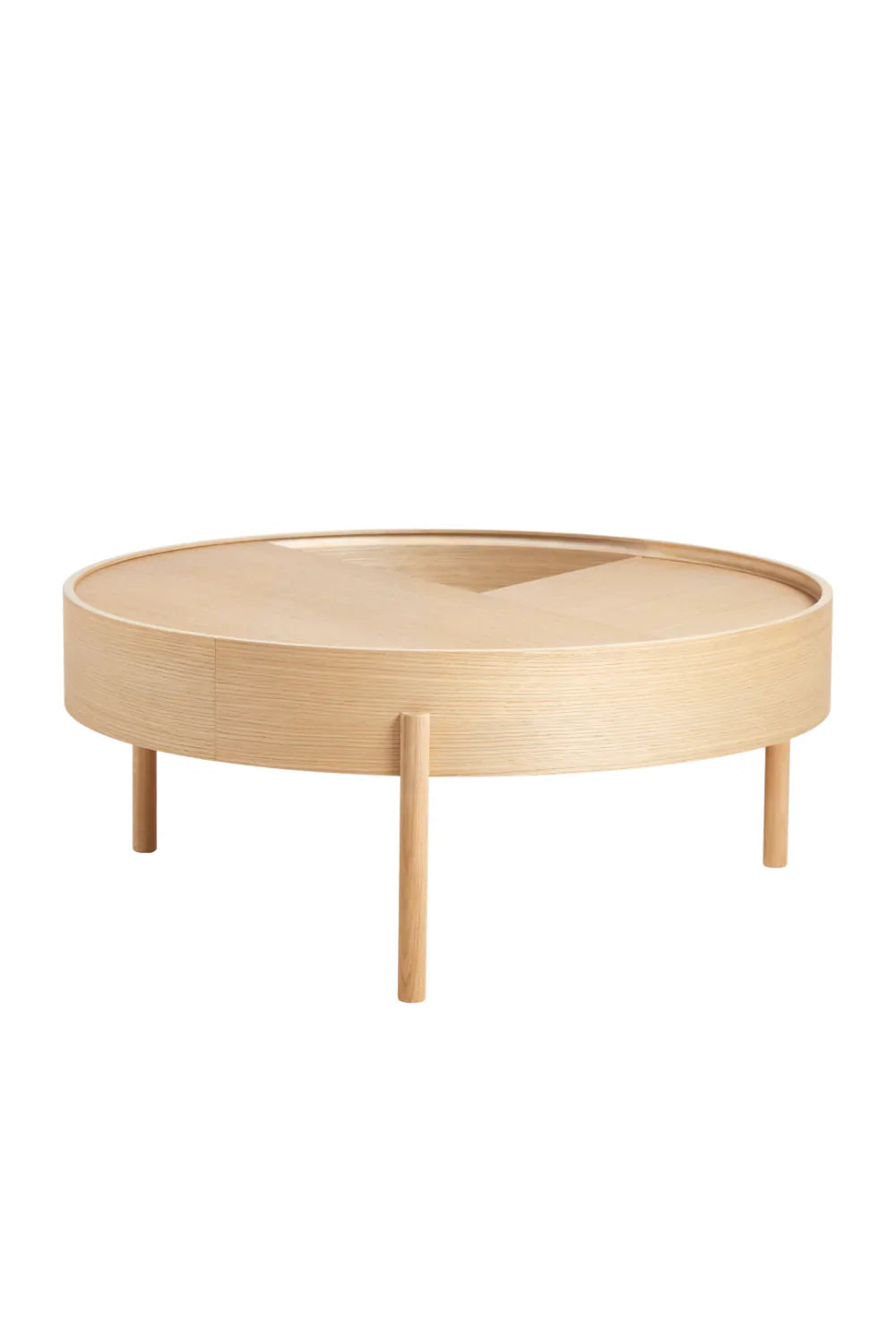 Contemporary Round Coffee Table L | WOUD Arc | OROA.com