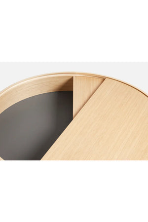 Contemporary Round Coffee Table L | WOUD Arc | OROA.com