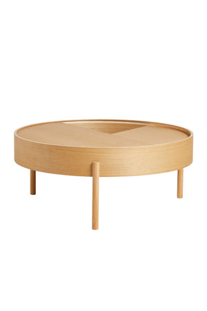 Contemporary Round Coffee Table L | WOUD Arc | OROA.com