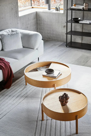 Contemporary Round Coffee Table L | WOUD Arc | OROA.com