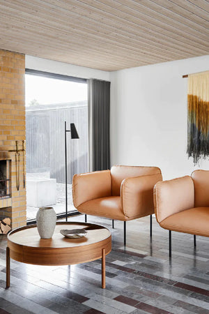 Contemporary Round Coffee Table L | WOUD Arc | OROA.com