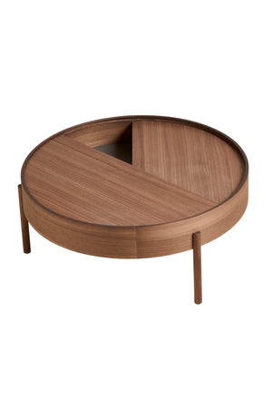 Contemporary Round Coffee Table L | WOUD Arc | OROA.com