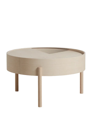 Contemporary Round Coffee Table M | WOUD Arc | OROA.com