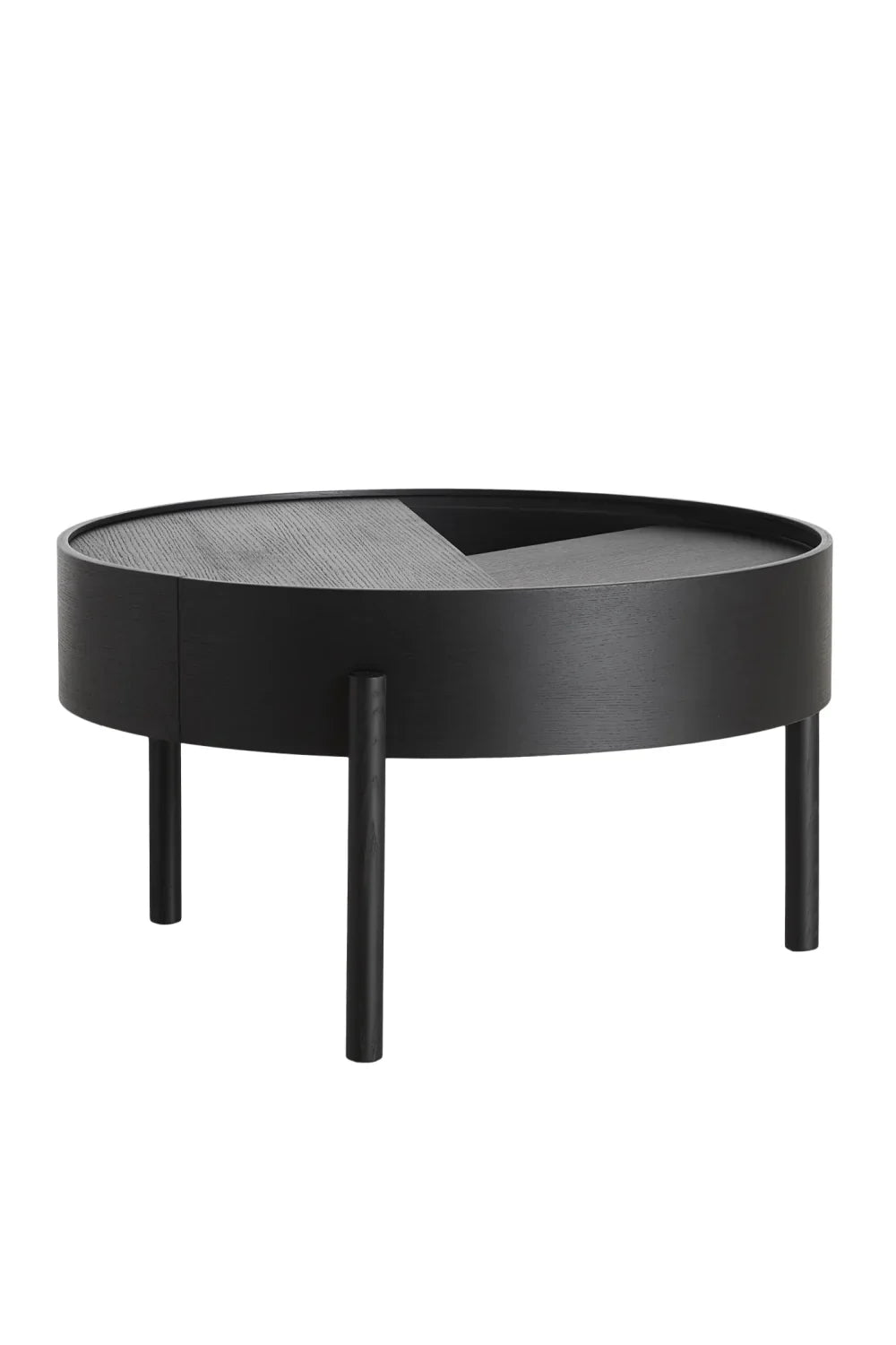 Contemporary Round Coffee Table M | WOUD Arc | OROA.com